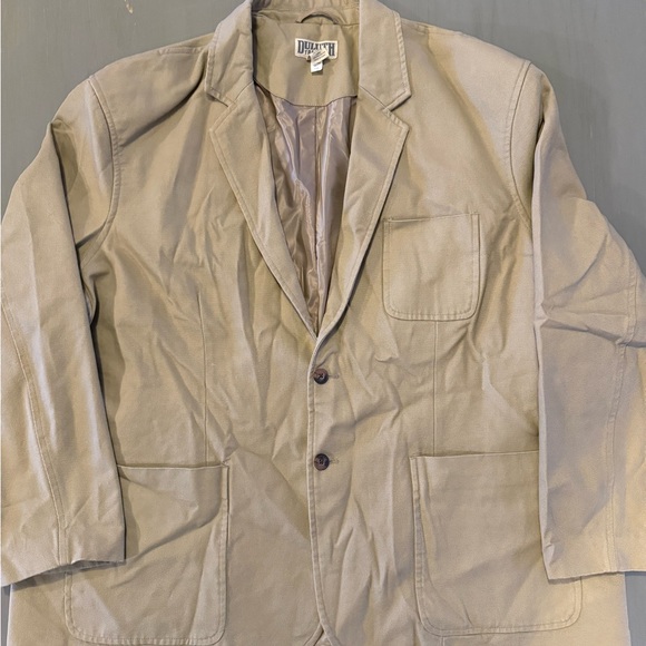Duluth Trading Co Tan Canvas Sport Coat - Picture 1 of 5